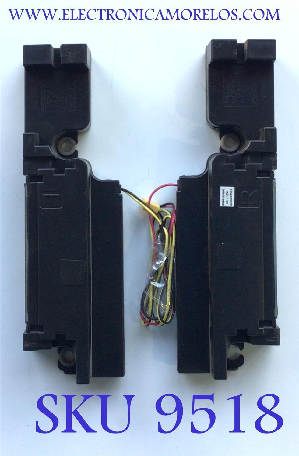 KIT DE BOCINAS PARA TV SAMSUNG ( 2 PZ ) / NUMERO DE PARTE BN96-21669C / BN9621669C / 21669C / 6Ω / 10WA16D01WJ11 / PANEL CY-DH050CSA-B2-BB01 / MODELO UN50J6200FXZA DH03